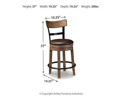 Tabouret de bar à hauteur de comptoir Pinnadel