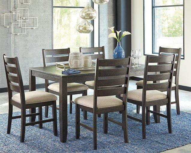 Table à manger et chaises Rokane (ensemble de 7)