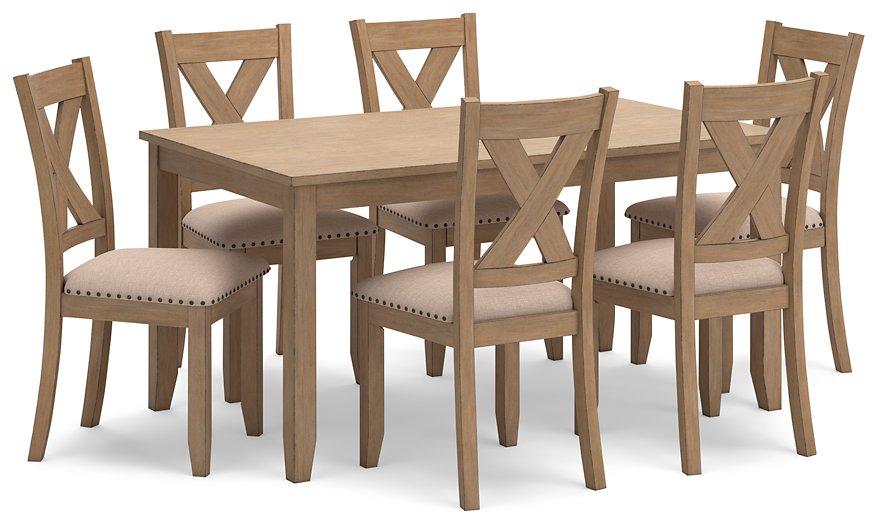 Table à manger et chaises Sanbriar (ensemble de 7)