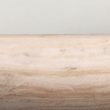 Bol rectangulaire extra large en bois recyclé noir-brun Athena - 26,0L x 10,0l x 7,0H