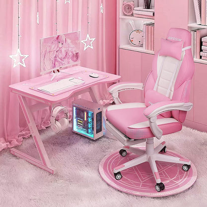 Chaise de jeu de style course BOSSIN, chaise de jeu pour joueurs grands et lourds (jusqu'à 136 kg), dossier haut, chaise de bureau.