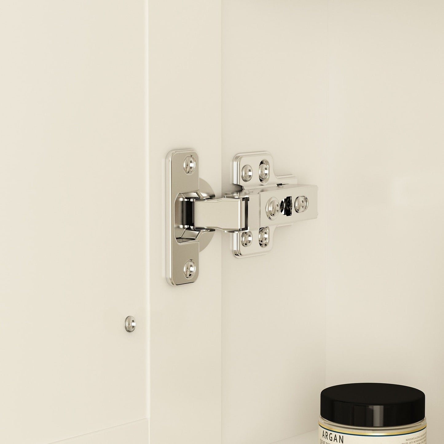 Armoire à pharmacie de salle de bain avec miroir LED anti-buée 6000K, armoire murale blanche