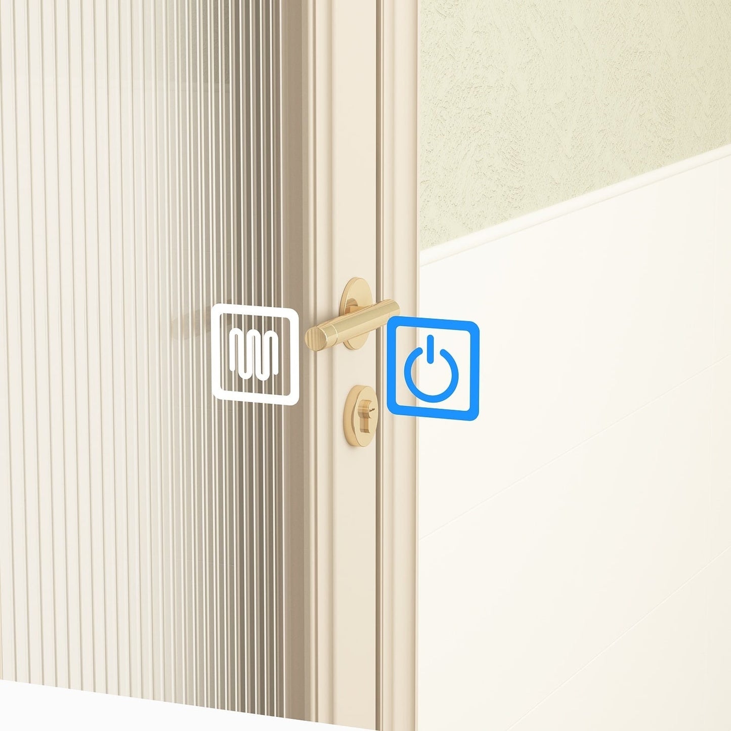 Armoire à pharmacie de salle de bain avec miroir LED anti-buée 6000K, armoire murale blanche