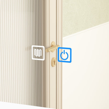 Armoire à pharmacie de salle de bain avec miroir LED anti-buée 6000K, armoire murale blanche