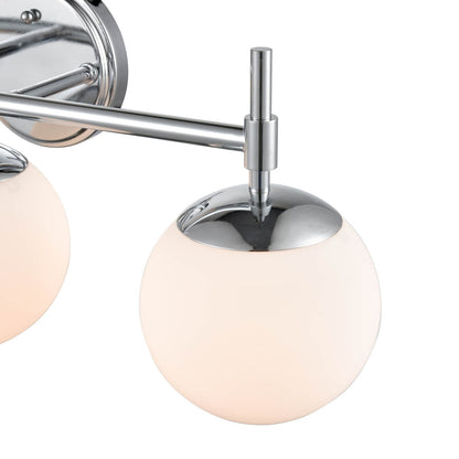 929 Lighting Lustre de salle de bain à 3 lumières avec finitions multiples et abat-jours en verre opale