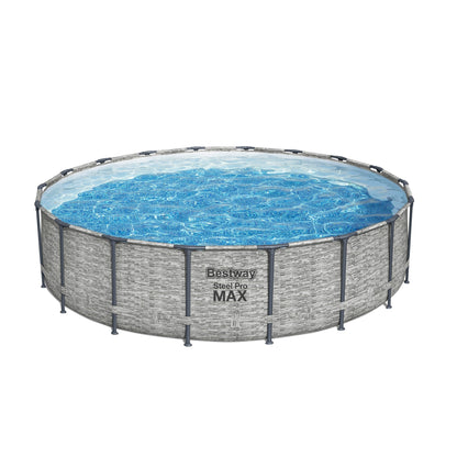 Piscine hors sol Bestway Steel Pro MAX ronde avec pompe et couverture