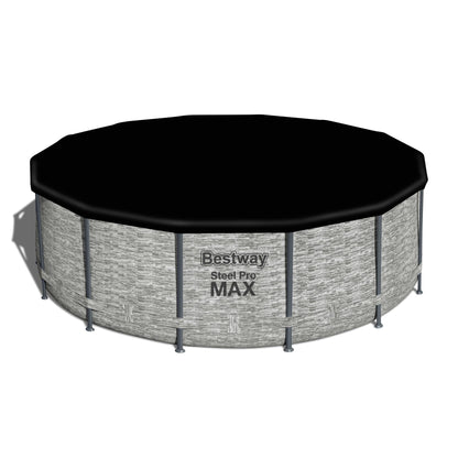 Piscine hors sol Bestway Steel Pro MAX ronde avec pompe et couverture