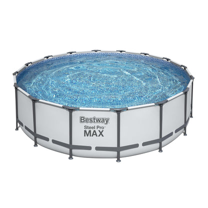 Piscine hors sol Bestway Steel Pro MAX ronde avec pompe et couverture