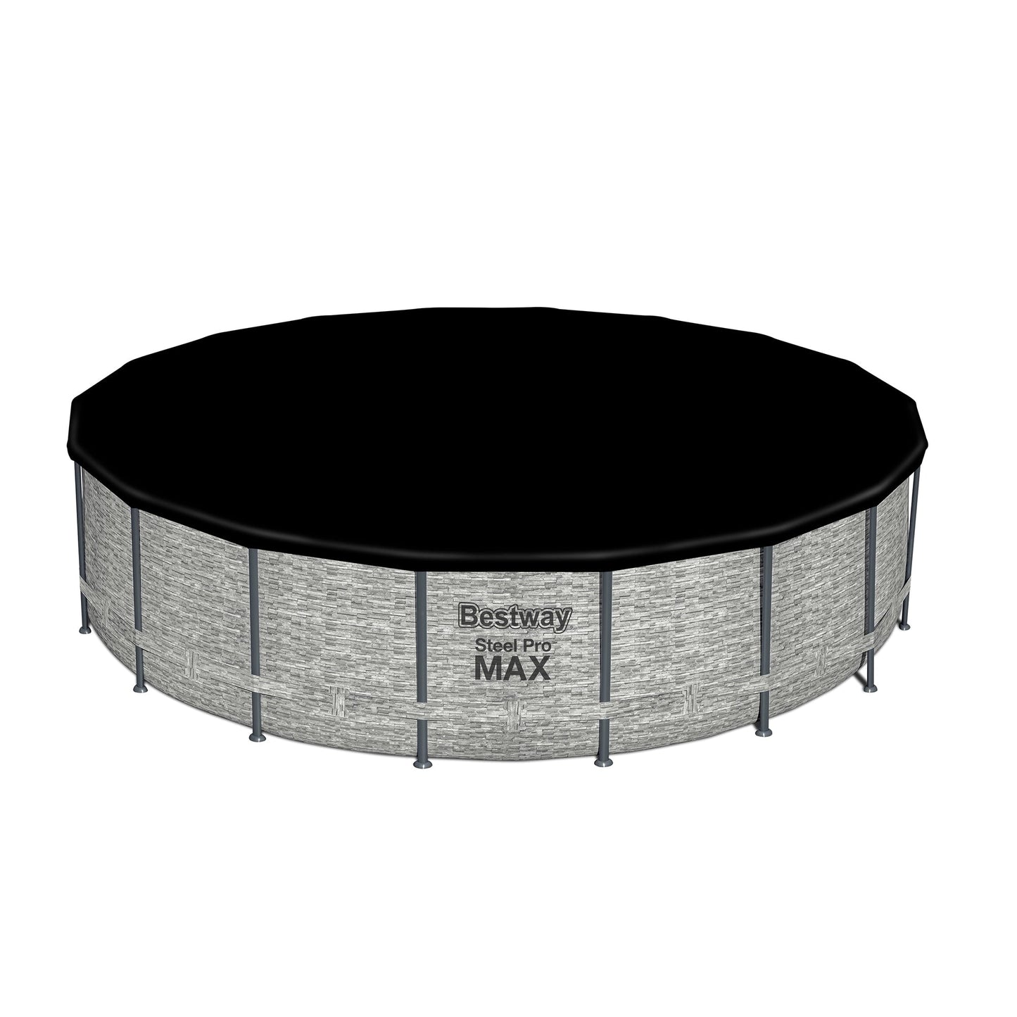 Piscine hors sol Bestway Steel Pro MAX ronde avec pompe et couverture