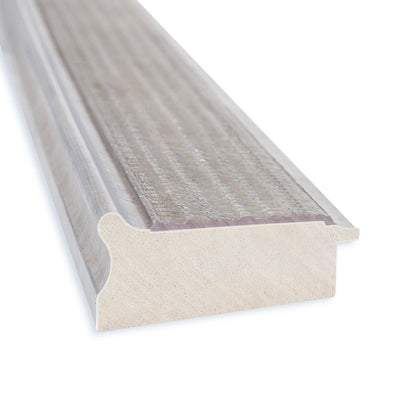 Miroir mural de salle de bain en bois biseauté - Cadre argenté Trellis - Trellis Argenté