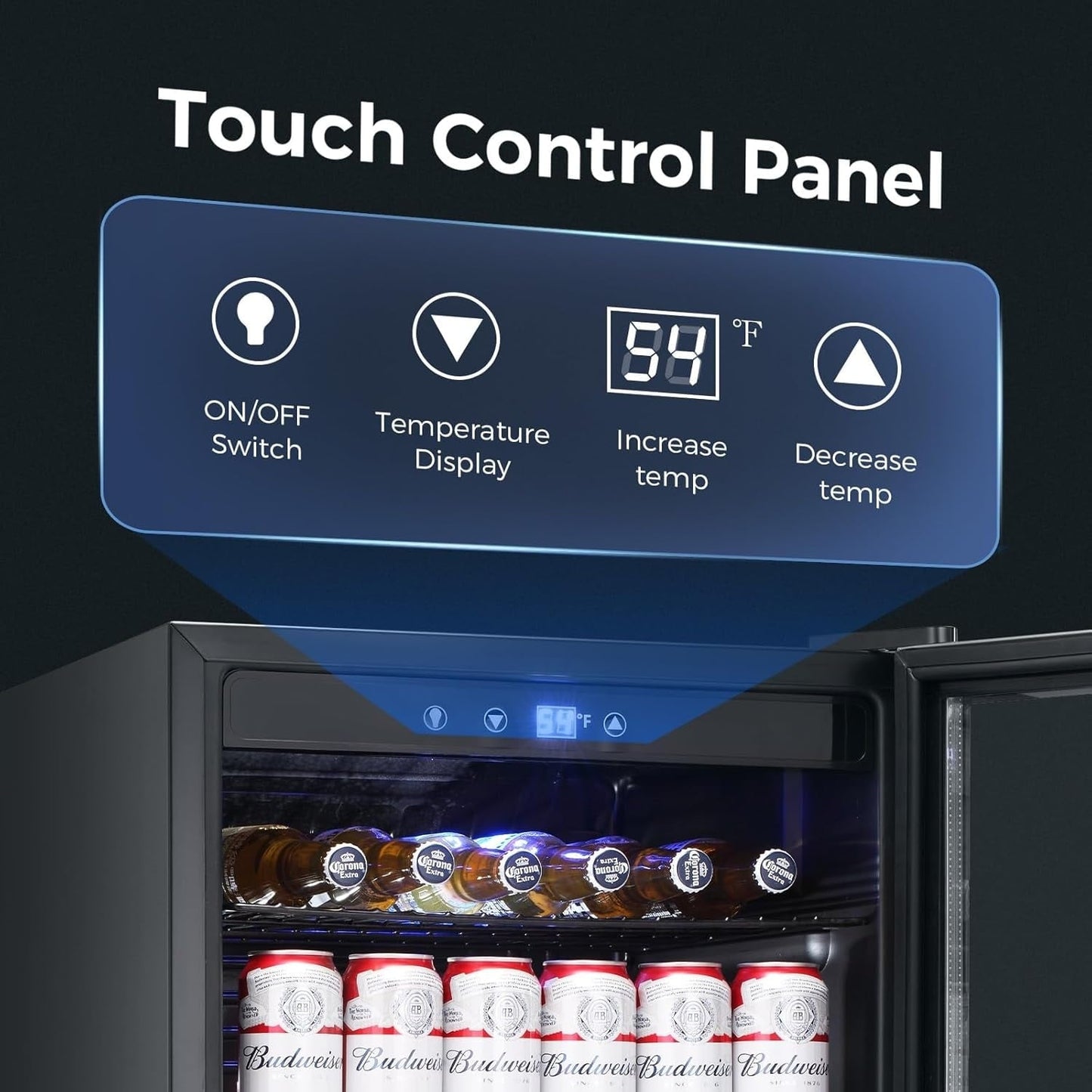 Réfrigérateur à boissons - Mini réfrigérateur pouvant contenir 145 canettes