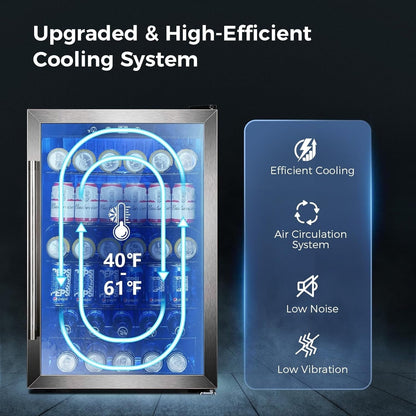 Réfrigérateur à boissons - Mini réfrigérateur pouvant contenir 145 canettes