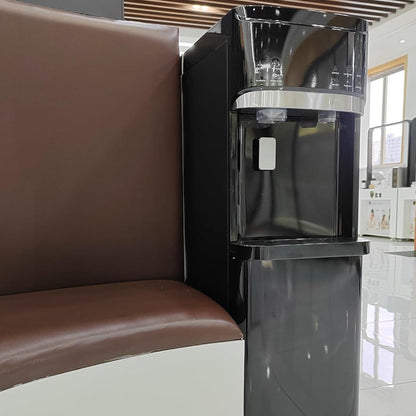 Distributeurs d'eau chaudes et froides 3 en 1 noirs avec machine à glaçons
