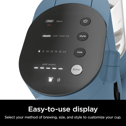 Machine à café individuelle Blue, compatible K-Cup, réservoir de 56 oz, tailles de préparation de 6 à 24 oz, compacte