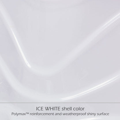 Bain à remous Buenospa Jersey 6 places, 46 jets, blanc glace, gris avec ozone et lumières LED.