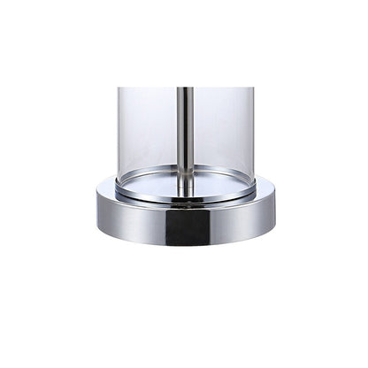 Lampe de table LED Cabell 21 en verre, style moderne et contemporain, avec port de charge USB, bronze vieilli (lot de 2) par JONATHAN Y