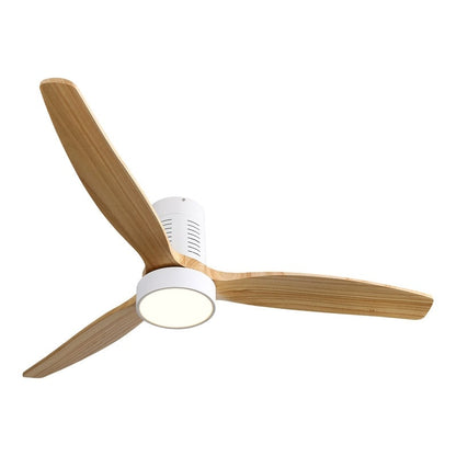 Ventilateur de plafond encastré de 52 pouces de style farmhouse avec éclairage et télécommande, moteur DC réversible.