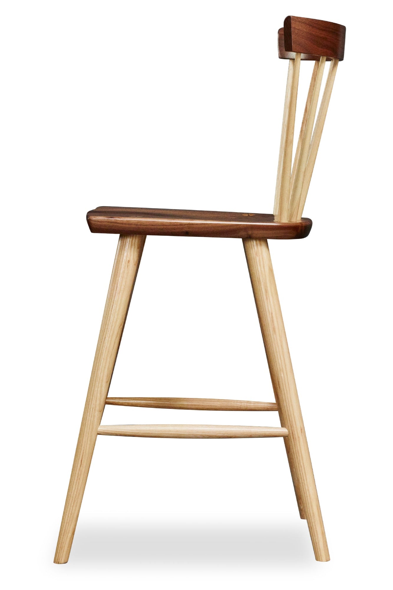 Tabouret Boston - Noyer et frêne