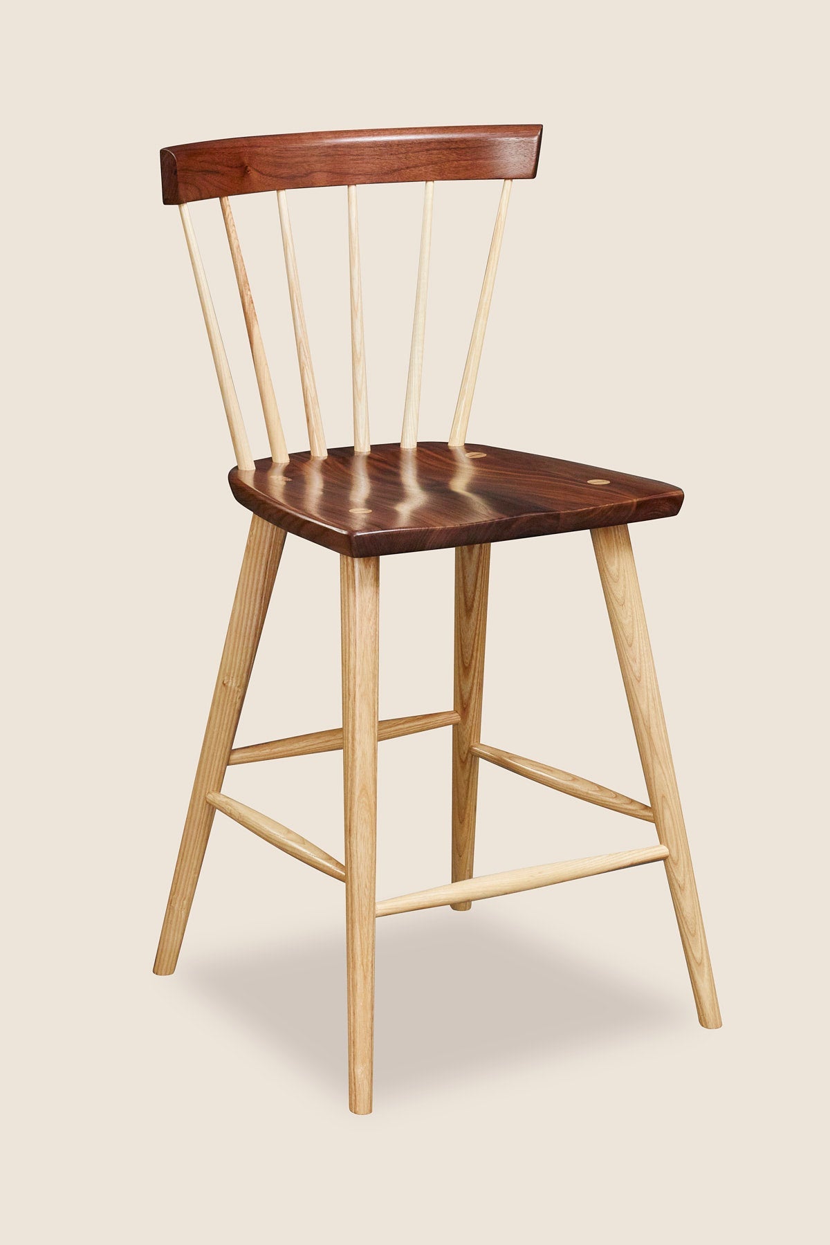 Tabouret Boston - Noyer et frêne
