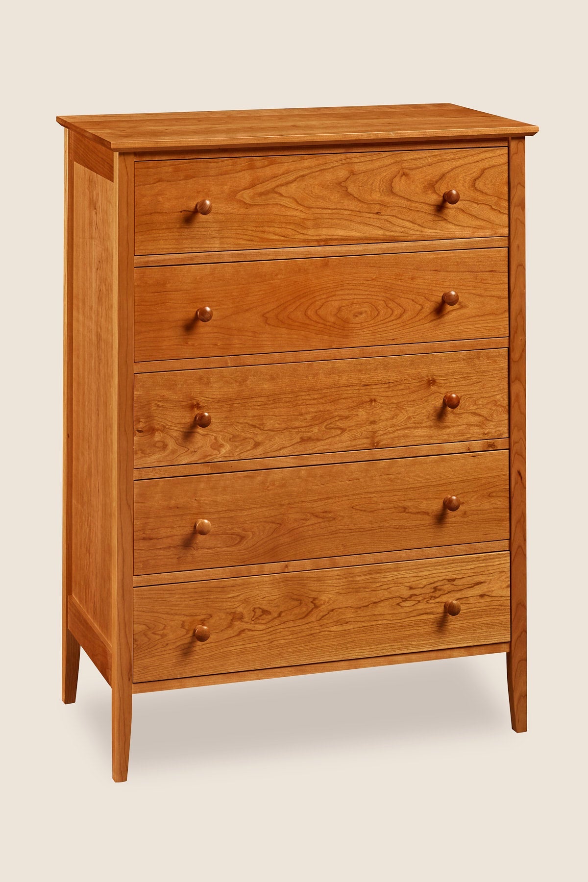 Commode Shaker à cinq tiroirs - Cerisier