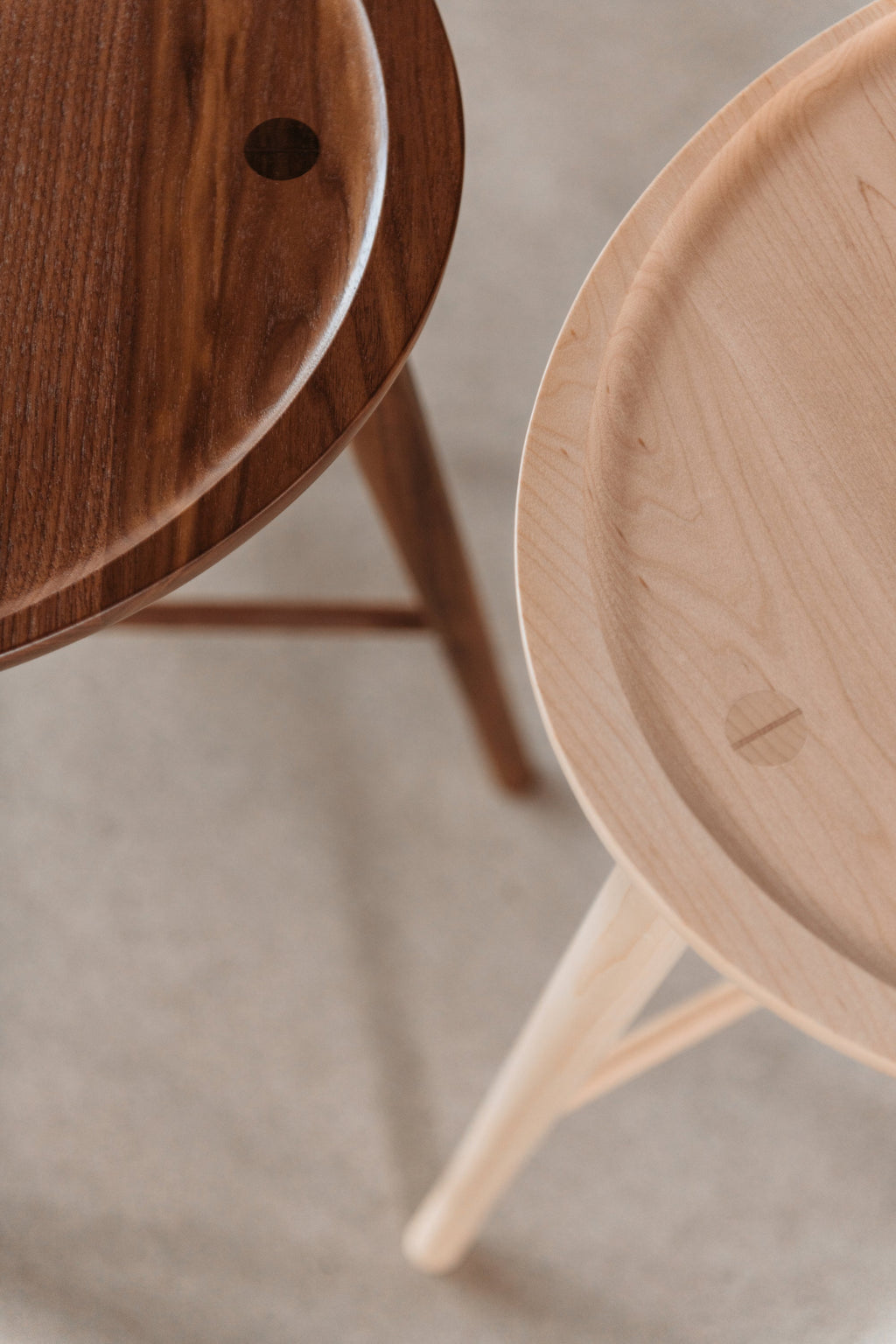 Tabouret Shaker - Noyer