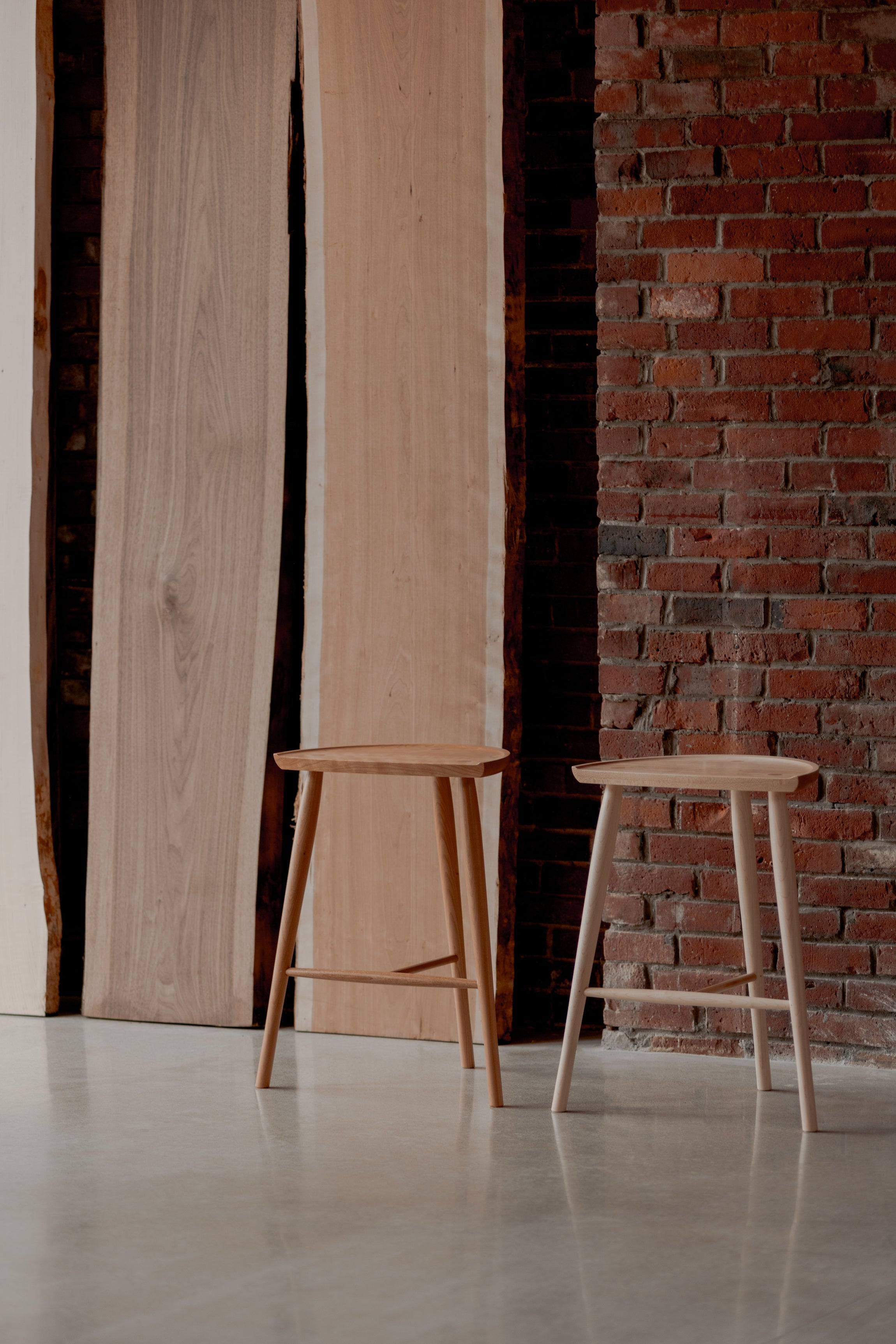 Tabouret Shaker - Cerisier