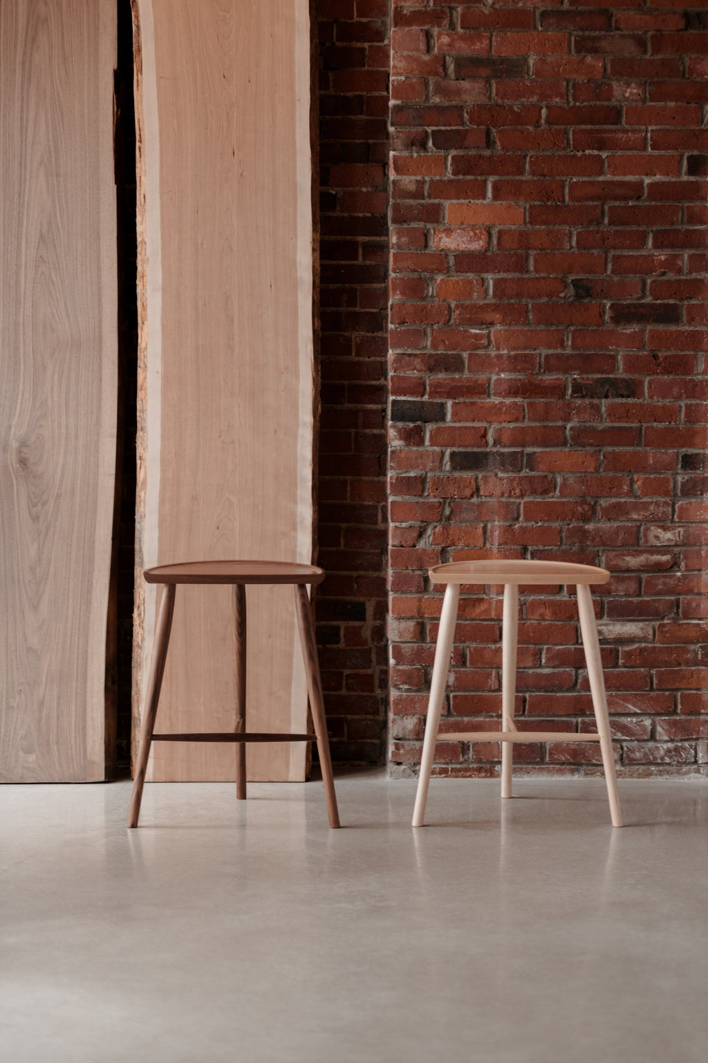Tabouret Shaker - Noyer