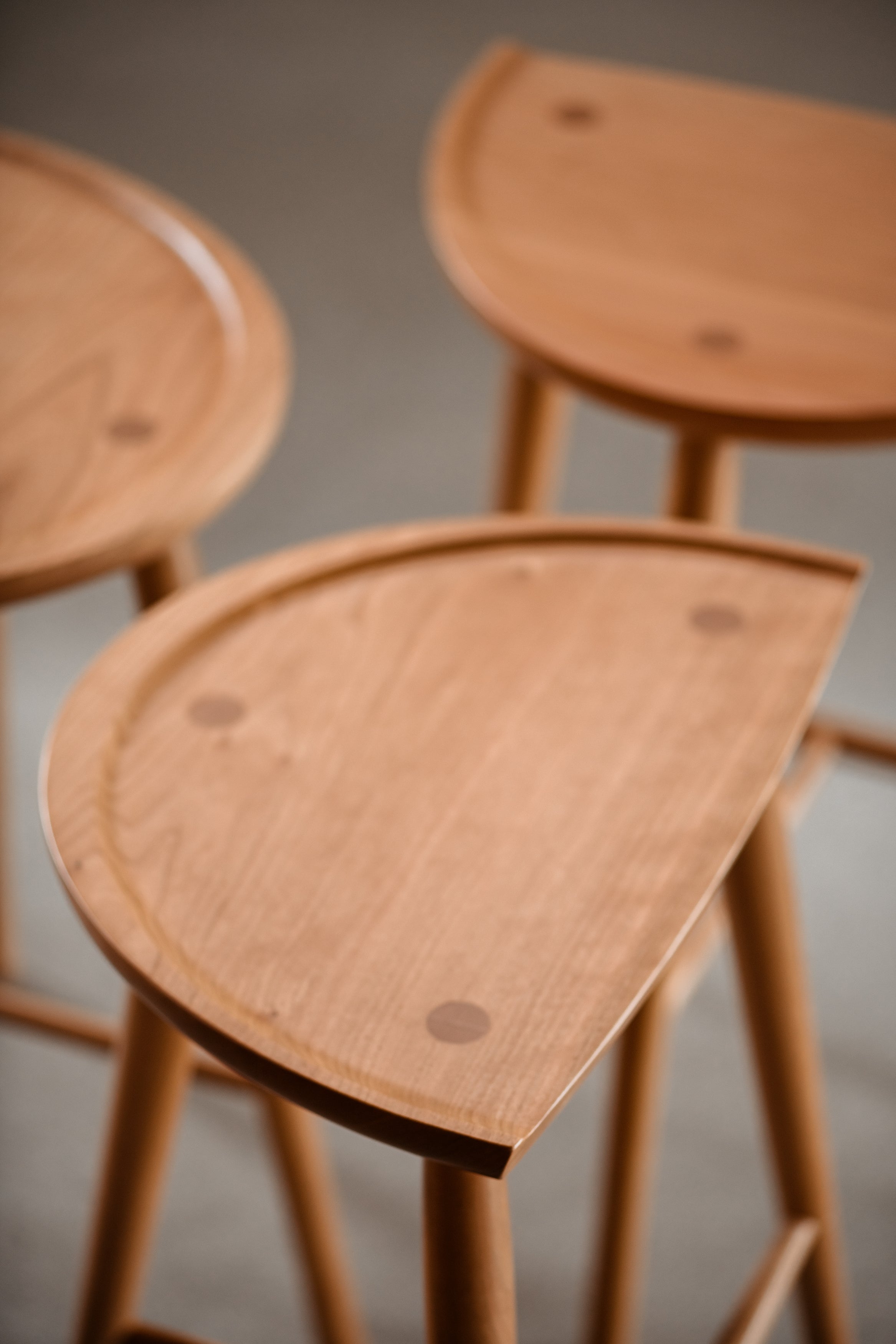 Tabouret Shaker - Cerisier