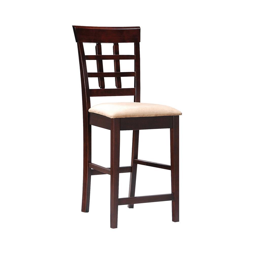 Tabourets de bar rembourrés Gabriel, couleur cappuccino et beige (lot de 2)