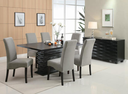 Chaises de salle à manger rembourrées Stanton, gris (lot de 2)