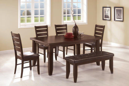Chaises de bar Dalila avec dossier en forme d'échelle, couleur cappuccino et noir (lot de 2)