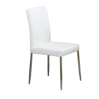 Chaises de salle à manger rembourrées Maston, blanches (lot de 4)