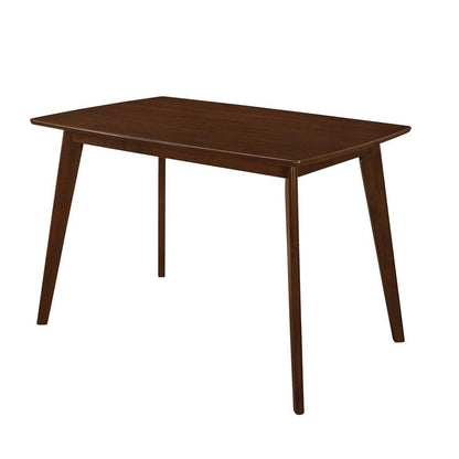 Table de salle à manger Kersey avec pieds biseautés, couleur châtaigne