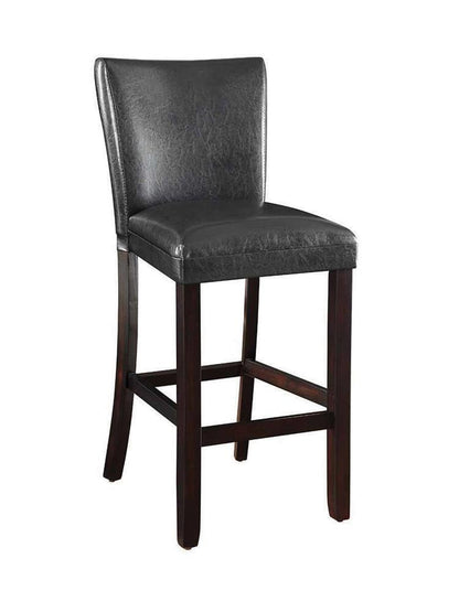 Tabourets de bar rembourrés Alberton, noir et cappuccino (lot de 2)