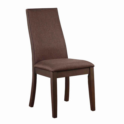Spring Creek Chaises d'appoint rembourrées Brun cacao foncé (lot de 2)