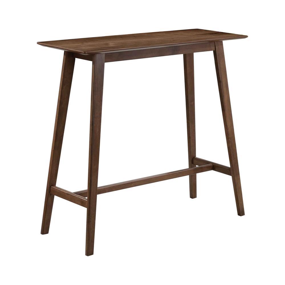 Table de bar rectangulaire Finnick en noyer