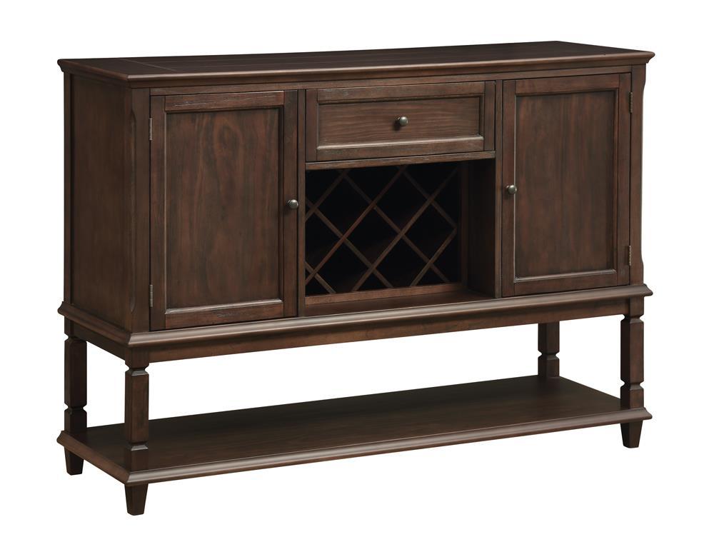 Buffet Parkins avec étagère inférieure, couleur espresso rustique
