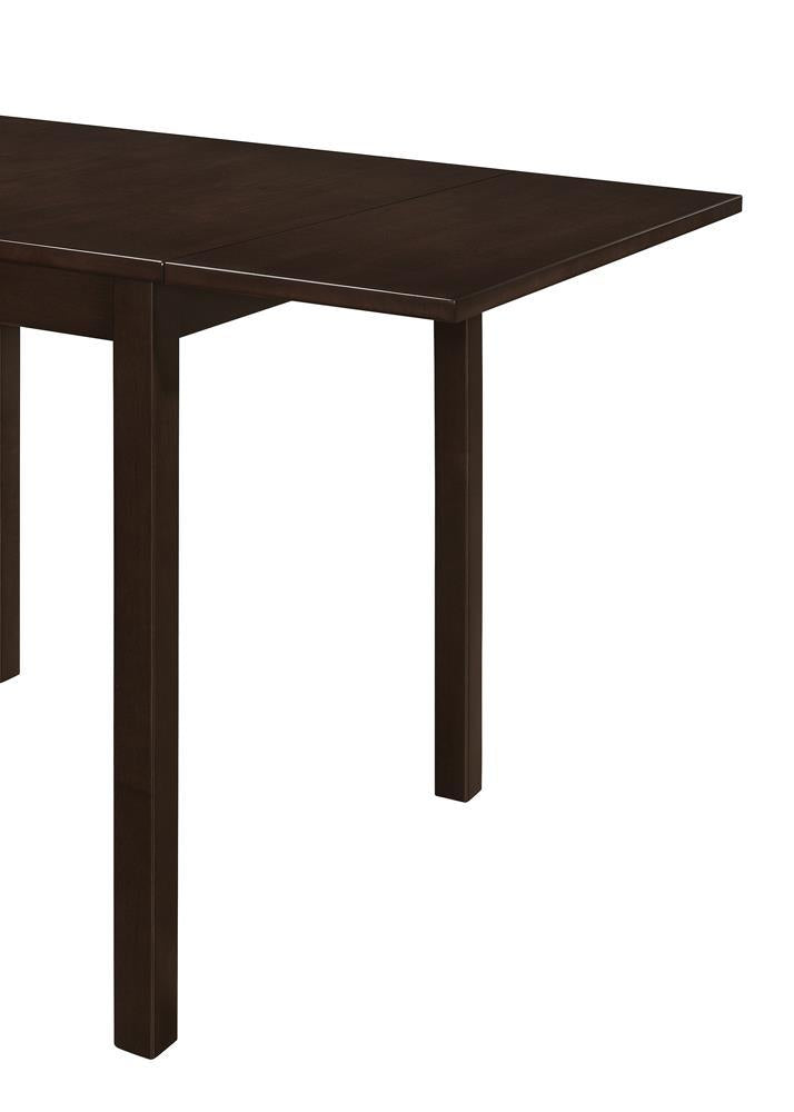Table à manger rectangulaire Kelso avec rallonge, couleur cappuccino