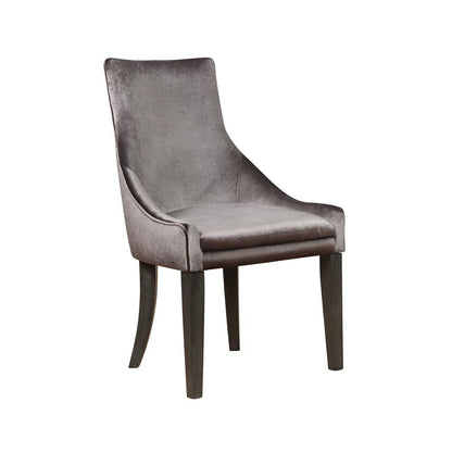 Fauteuils à demi-ailes rembourrés Phelps, gris (lot de 2)