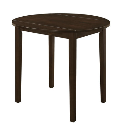 Ensemble de salle à manger Bucknell 3 pièces avec rallonge, couleur cappuccino et beige.