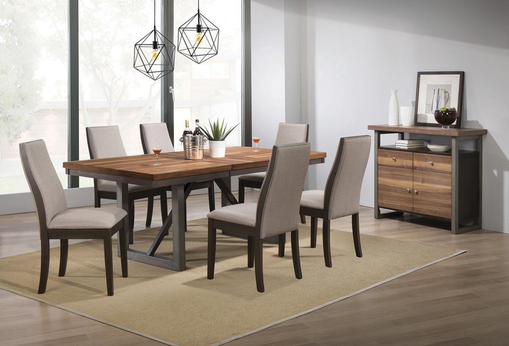 Spring Creek Chaises d'appoint rembourrées, couleur taupe (lot de 2)