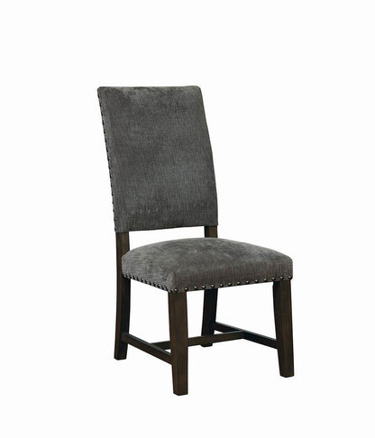Fauteuils d'appoint rembourrés Twain, gris chaud (lot de 2)