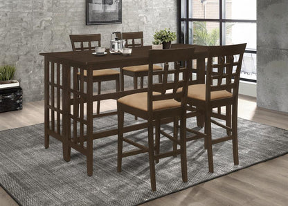 Tabourets de bar rembourrés Gabriel, couleur cappuccino et beige (lot de 2)