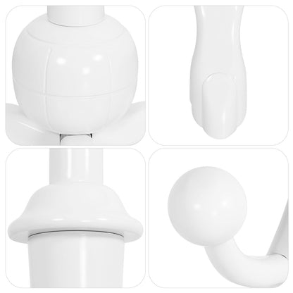 Porte-manteau sur pied en bois de caoutchouc imitation branche d'arbre avec 8 crochets - 62,2 cm L x 179,5 cm H