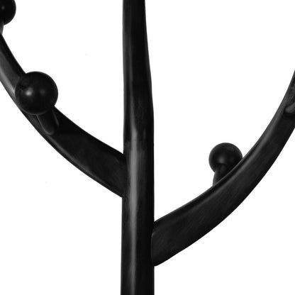 Porte-manteau sur pied en bois de caoutchouc imitation branche d'arbre avec 8 crochets - 62,2 cm L x 179,5 cm H