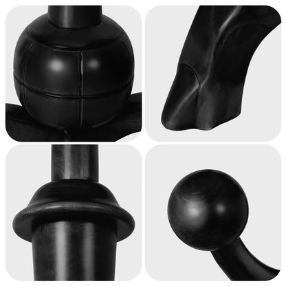 Porte-manteau sur pied en bois de caoutchouc imitation branche d'arbre avec 8 crochets - 62,2 cm L x 179,5 cm H