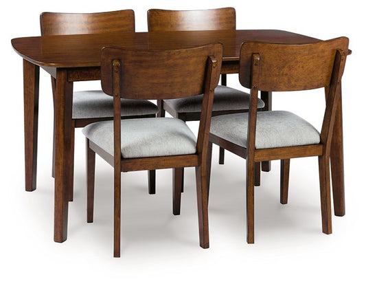 Table à manger Tameride et 4 chaises (ensemble de 5)