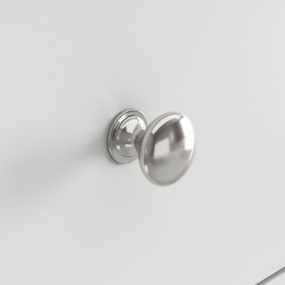 Commode de chambre à coucher double de 135 cm de large avec tiroirs de rangement