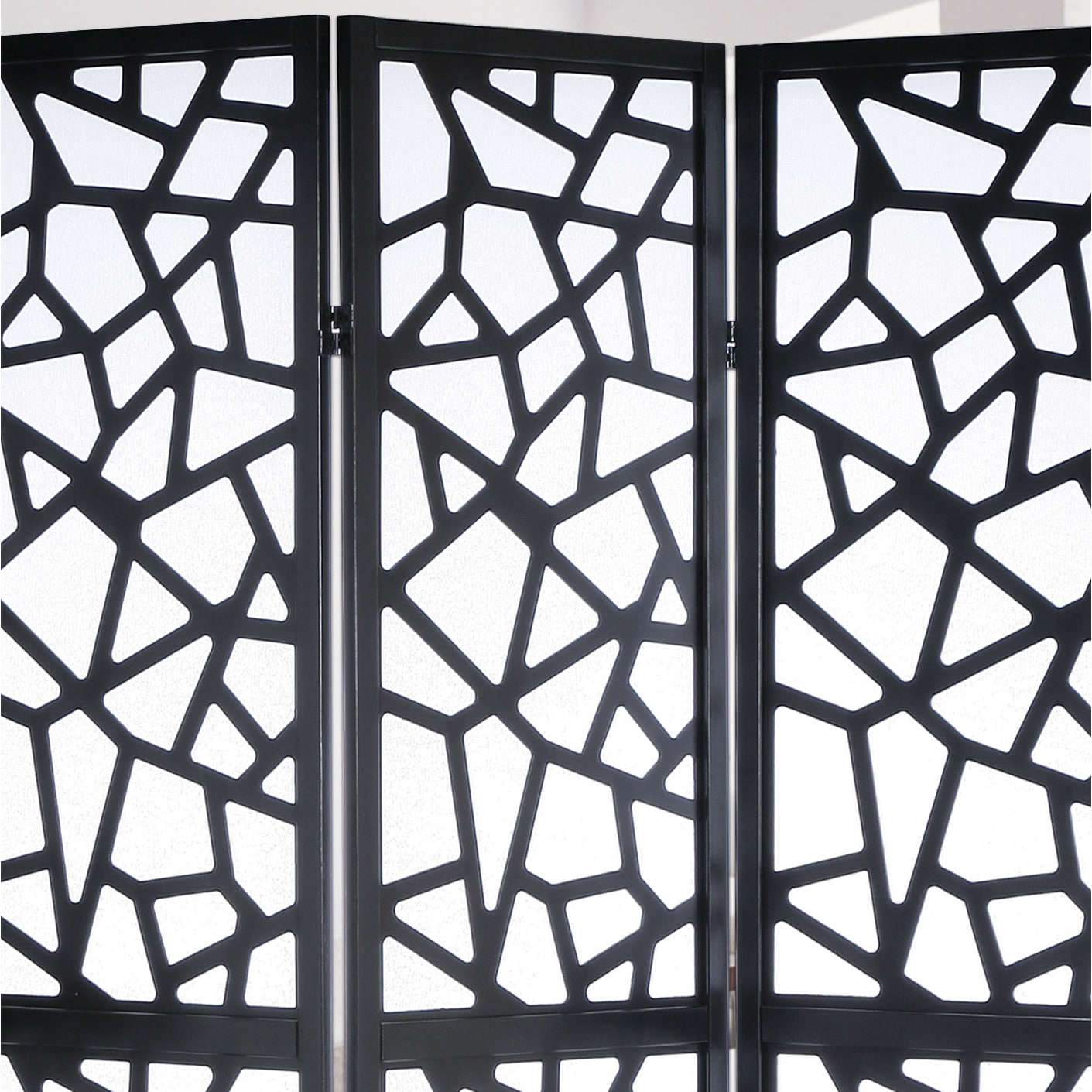 Paravent de séparation de pièce à 4 panneaux Roundhill Furniture Giyano