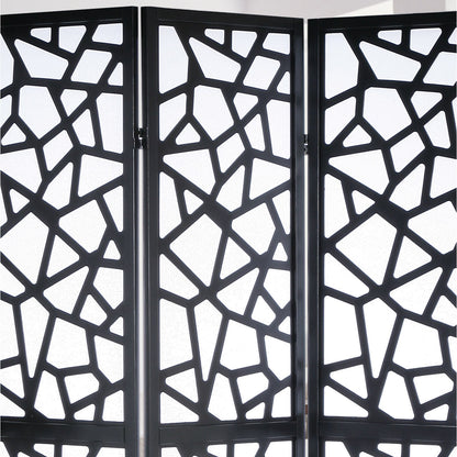 Paravent de séparation de pièce à 4 panneaux Roundhill Furniture Giyano